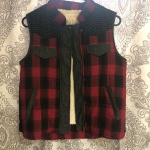 Plaid vest